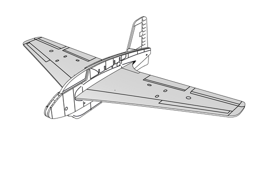 ME-163 KOMET (DXF FOR LASER + PDF INSTRUCTION)