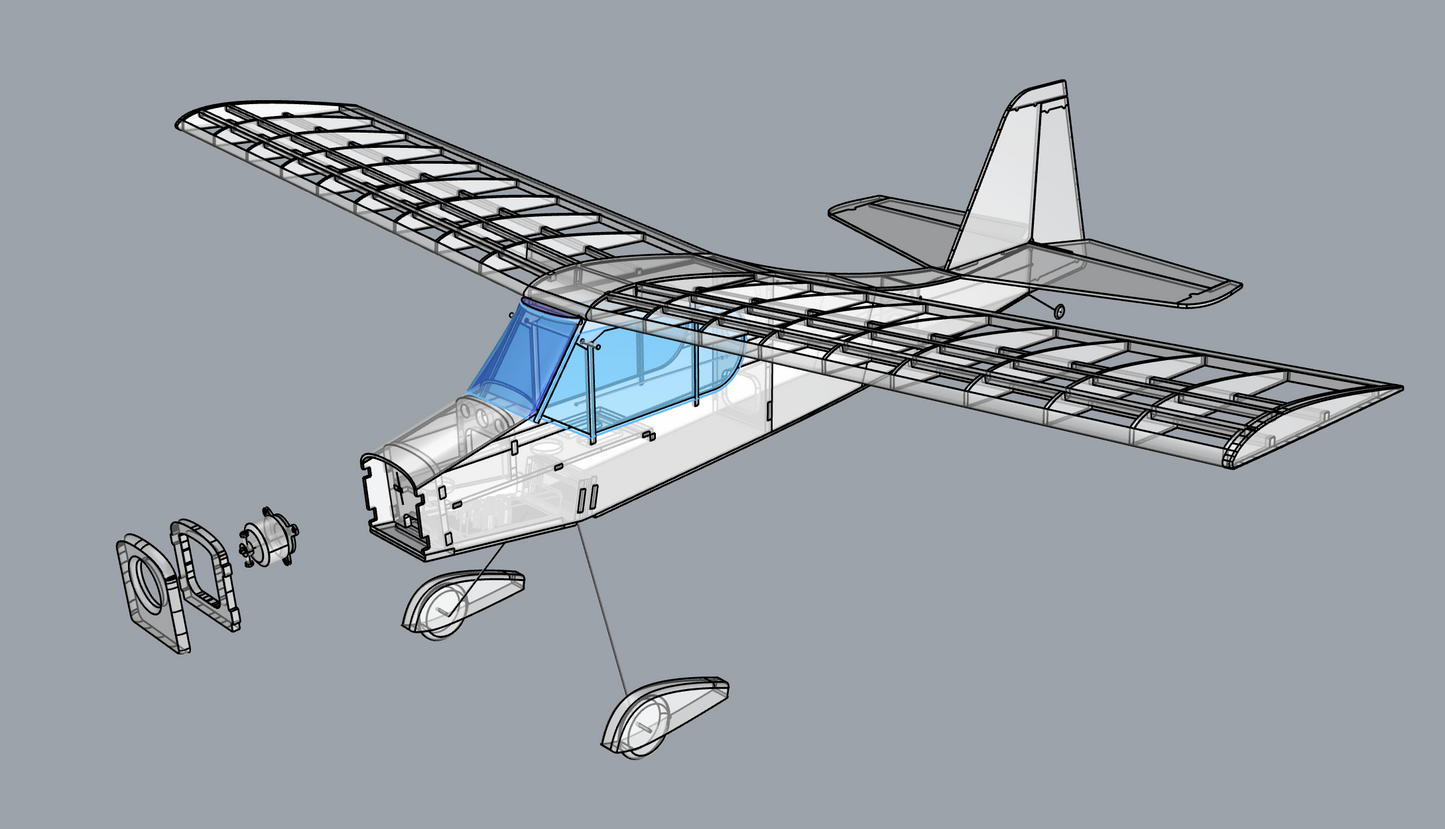 START 650  RC _ (DXF FOR LASER + PDF BUILDING PLAN) PREORDER