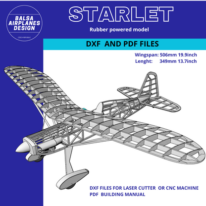 STARLET  (DXF FOR LASER + PDF BUILDING PLAN)