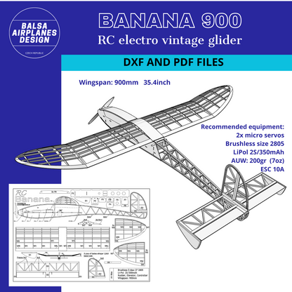 BANANA 900  (DXF FOR LASER + PDF INSTRUCTION)