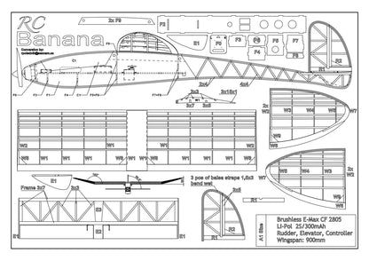 BANANA 900  (DXF FOR LASER + PDF INSTRUCTION)