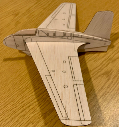 ME-163 KOMET (DXF FOR LASER + PDF INSTRUCTION)