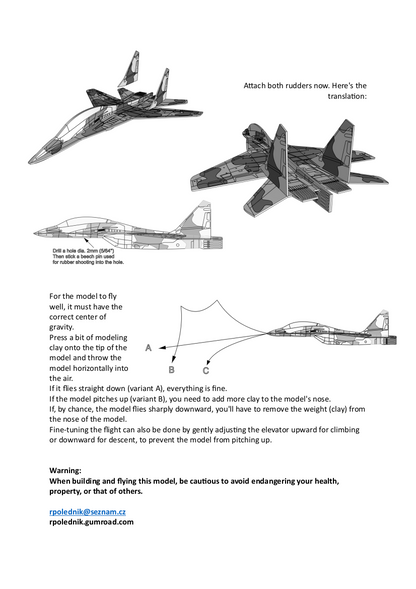 MIG 29 (DXF FOR LASER + PDF INSTRUCTION)