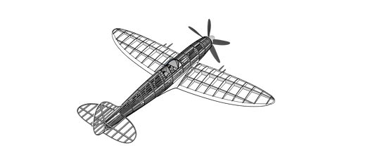 SPITFIRE  (DXF FOR LASER + PDF BUILDING PLAN)