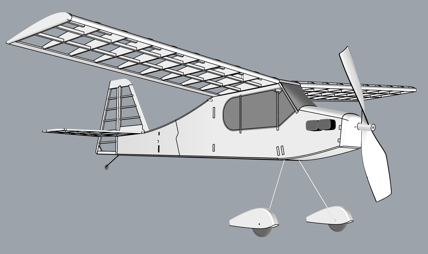 START 650  "RUBBER POWER" (KIT WITH ALL PARTS AND PRINTED BUILDING PLAN)