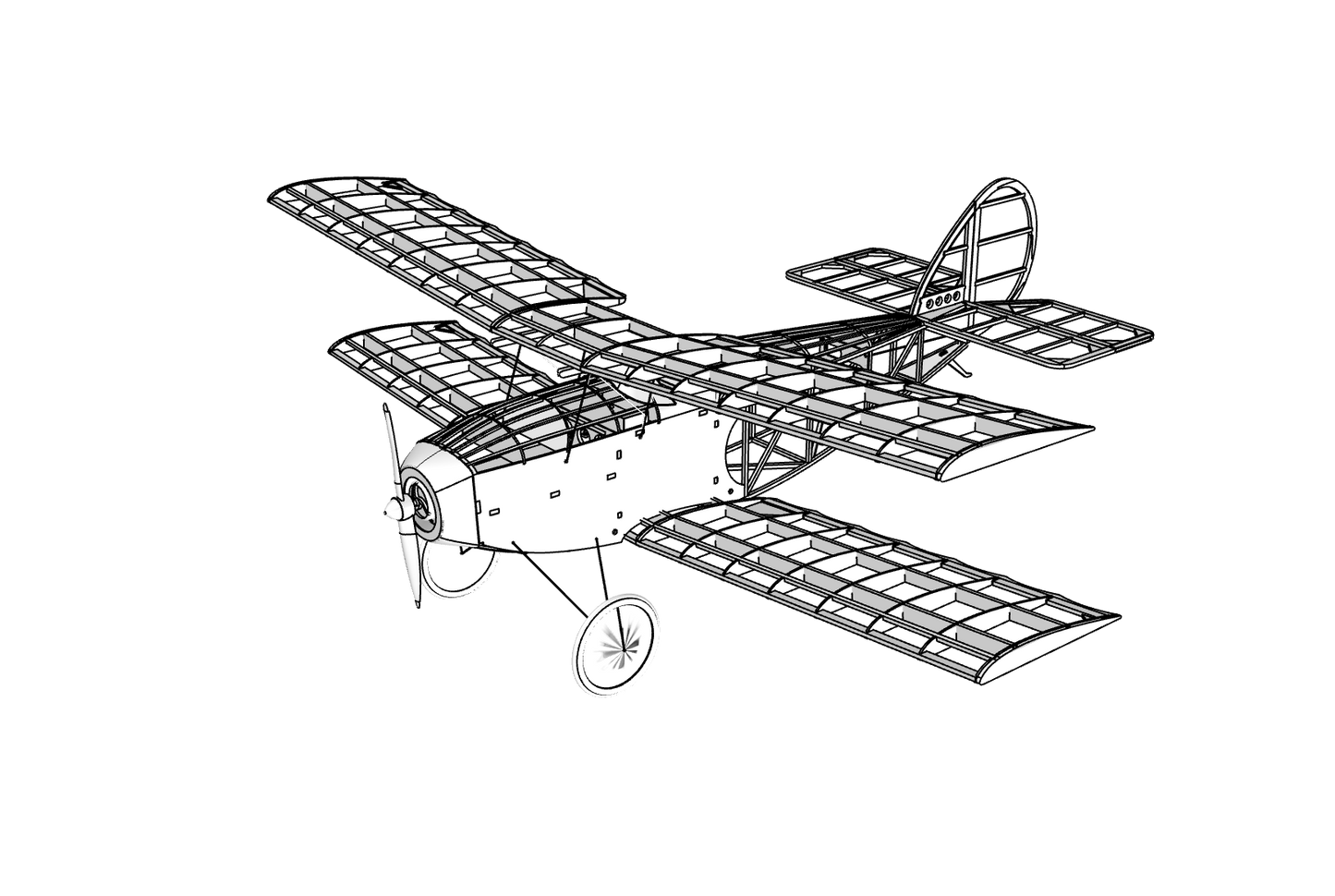 SPERRY MESSENGER  (DXF FOR LASER + PDF BUILDING PLAN)