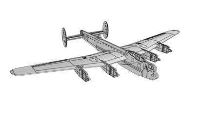 AVRO LANCASTER  (DXF FOR LASER + PDF INSTRUCTION)