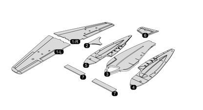 ME-163 KOMET (DXF FOR LASER + PDF INSTRUCTION)